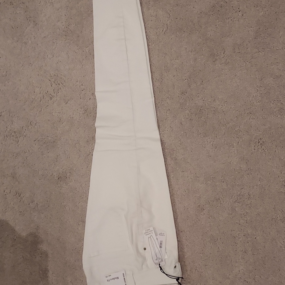 d.jeans, white, high waist ankle pants. NWT